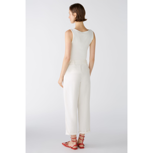 Oui Tapered Leg Relaxed Cropped Trousers